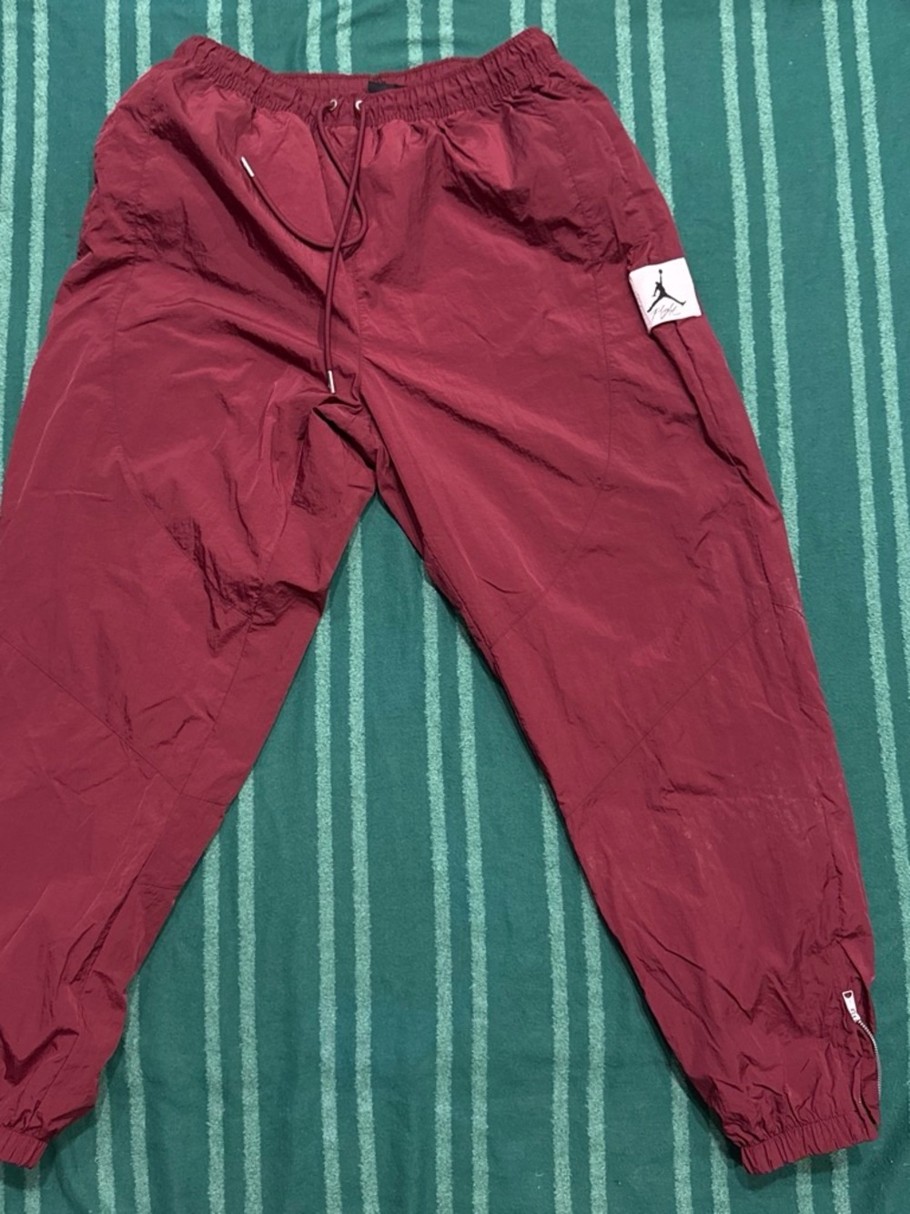 Jordan men’s ' Burgundy Windbreaker Jogger Pants